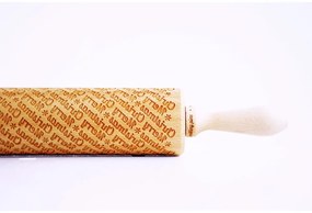 Merry Christmas karácsonyi dombornyomott sodrófa - Valek