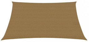 tópszínű HDPE napvitorla 160 g/m² 3/4 x 2