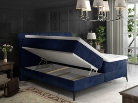 Franciaágy Boxspring 140 cm Alberto (bézs) (matracokkal). 1027334