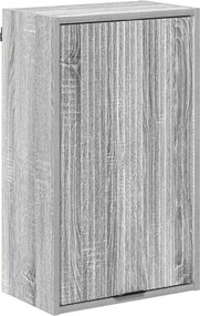 vidaXL Fürdőszoba Székény tárolóval Szürke Sonoma 39 x 23,5 x 65 cm
