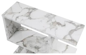 Kis asztal Life - Fehér, Marble