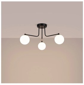 Fekete-fehér mennyezeti lámpa Beam – Nice Lamps