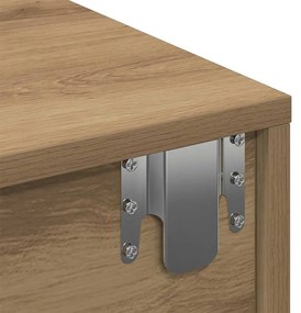 Falipolc fiókokkal artisian tölgy 60x26,5x15 cm műszaki fa