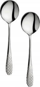 Wilmax rozsdamentes acél leveses kanál 18 cm 2 db-os szett