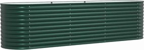 vidaXL Emelt Ágy Zöld 320 x 80 x 81 cm Acél