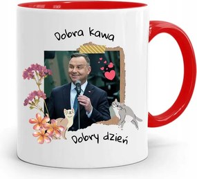 Bögre Piros Elnök Andrzej Duda Jó Kávé