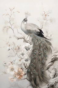 Poszter 30x45cm Páva Grácia