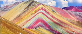 Kép - Rainbow Mountain, Peru (120x50 cm)