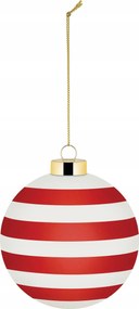 Alessi Delight Karácsonyfadísz Csíkos Fehér Piros