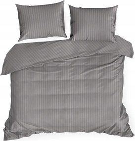Ágyneműhuzat Garnitúra Vera Szatén Ágyneműhuzat 220x200 CM Acél 200x220