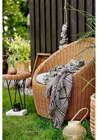 Műrattan kerek tárolóasztal ø 46 cm Roccas – Bloomingville