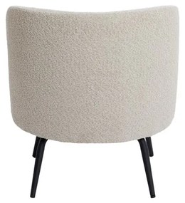 Krémszínű buklé fotel Dieyda – Light &amp; Living