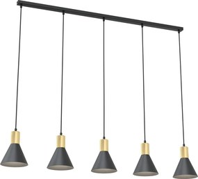 Emibig modern függeszték rosa fekete arany emi1388/5