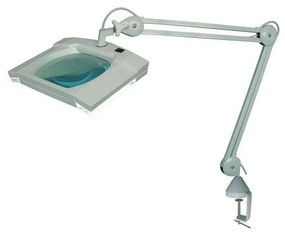 LED Asztali lámpa nagyítóval és klipszel LED/5W/230V