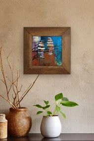 Kerámia falikép, 15,5×15,5 cm – Artvessakaro34