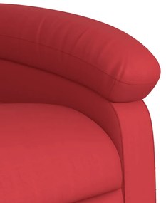 vidaXL piros műbőr dönthető fotel