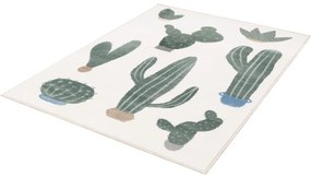 Zöld-elefántcsont színű gyerek szőnyeg 80x150 cm Cacto Malachite – FD