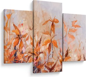 Kép - Festett virágok (90x60 cm)