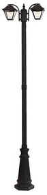 Kültéri lámpa 2xE27/60W/230V IP44 232 cm fekete