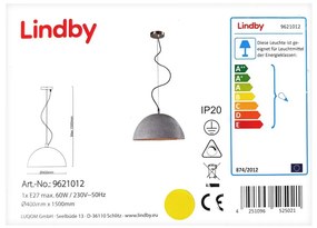 Lindby Lindby - LED RGBW Dimmelhető csillár zsinóron CAROLLE 1xE27/10W/230V Wi-Fi Tuya LW0894