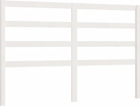 vidaXL fehér tömör fenyőfa ágyfejtámla 126 x 4 x 100 cm