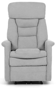 Relax fotel beépített elektromos vezérléssel, szürke szövetkárpittal. TV-925 SIL2