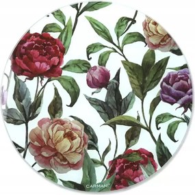Konyhai Vágódeszka Üveg Kerek Virágok a CARMANI-tól