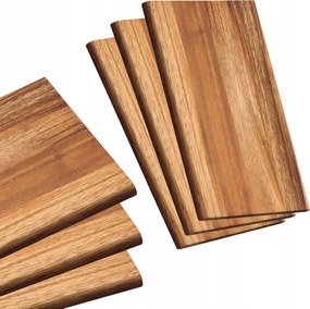 3 db-os akácfa deszka szett 23x15xh1 cm Sajt Felvágottak Tálalásához
