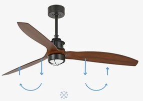 FARO 33395-10 - LED Mennyezeti ventilátor JUST FAN LED/16W/230V á. 128 cm + távirányító