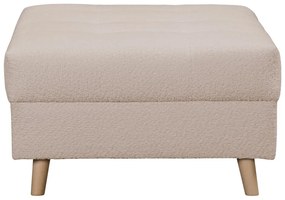 Bézs buklé puff Ariella – Ropez