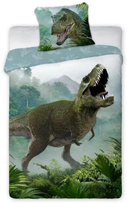 Dinoszaurusz ágyneműhuzat t-rex forest 140x200cm 70x90cm
