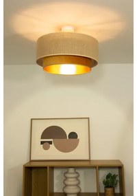 Plafonra szerelhető csillár SARTA 1xE27/60W/230V réz/juta