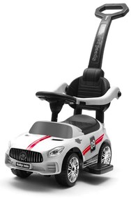 Baby Mix Racer gyerek futóbicikli hanggal és vezetőruddal, fehér