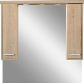Nerva 105 cm-es tükrös felsőszekrény, Sonoma tölgy