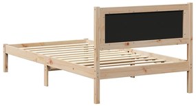 Ágykeret Kárpitozott Fejtámlával Sötétszürke 100 x 200 cm