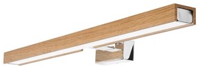 Brilagi-LED fürdőszobai tükörmegvilágítás WOODY MIRROR LED/12W/230V IP44 tölgy/króm