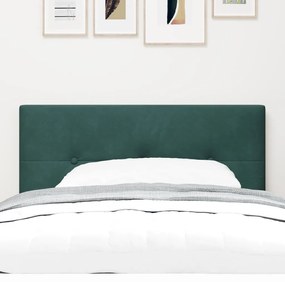 LED Fejtámla Gombos Mintázat Sötét Zöld 90 cm Bársony