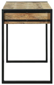 Sminktükör asztal 100x50x75 cm Tömör durva mangófából