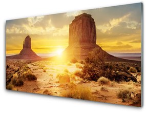 Akrilkép Desert Sun Landscape 100x50 cm