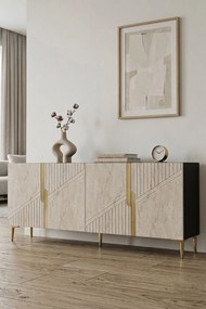 Evva 150 - Anthracite, Gold, Travertine