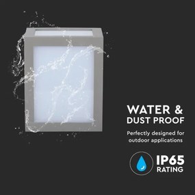 LED Kültéri fali lámpa LED/12W/230V 3000K IP65 szürke
