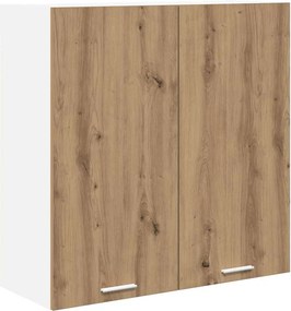 vidaXL Függő szekrény tárolóval Artisan tölgy 80 x 31 x 80 cm Faanyag
