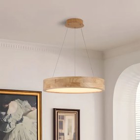 Brilagi - LED kábeles függeszték FALCON WOOD LED/30W/230V 3000/4000/6000K 45 cm fa