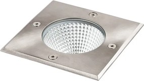 RENDL RIZZ SQ 125 rozsdamentes acél 230V LED 7W 41° IP67 3000K