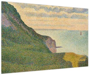 Kép - Georges Seurat, Seascape at Port-en-Bessin, Normandy, reprodukciók (90x60 cm)