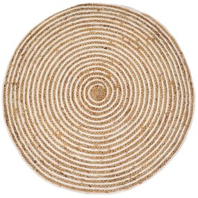 Natúr színű juta kerek szőnyeg ø 100 cm Natur – Casa Selección