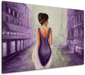 Gario Kézzel festett kép Párizsi séta Méret: 120 x 80 cm