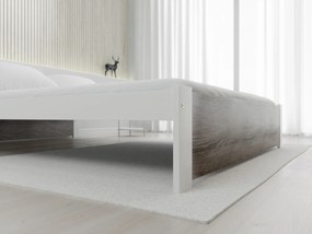 Ágy IKAROS 180 x 200 cm, fehér/szarvasgomba tölgy Matrac: Coco Maxi matrac 20 cm, Ágyrács: Ágyrács nélkül