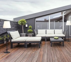 RENDL BOSANOVA 120 állólámpa antracit szatén PE 230V LED E27 15W IP65