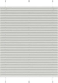 vidaXL pliszírozott redőny világosszürke 105x100 cm szövetszélesség